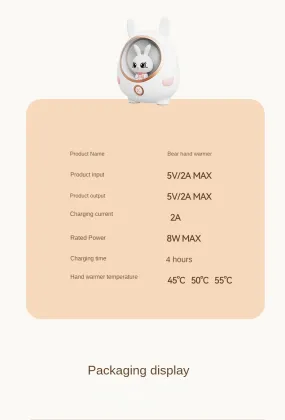 Mini Hand Warmer Cat Paw: Cute, Portable, USB Rechargeable Heater