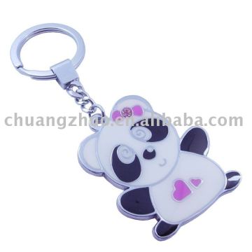 Fashion Metal Panda Keychain