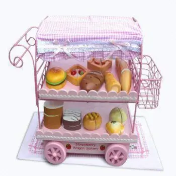 Breading Dining Car, Composed of Toy Foods and Cakes/Measures 18 x 31 x 29cm/Confirms to EN 71 Test