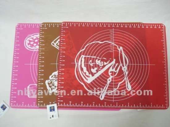 rectangle silicone baking mat with measurement