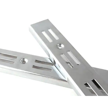 Metal Chrome Double Slotted U Channel 2M Length 1.2MM Thickness