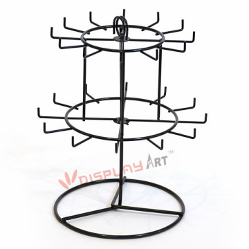 Revolving Countertop Keychain Rack For Display
