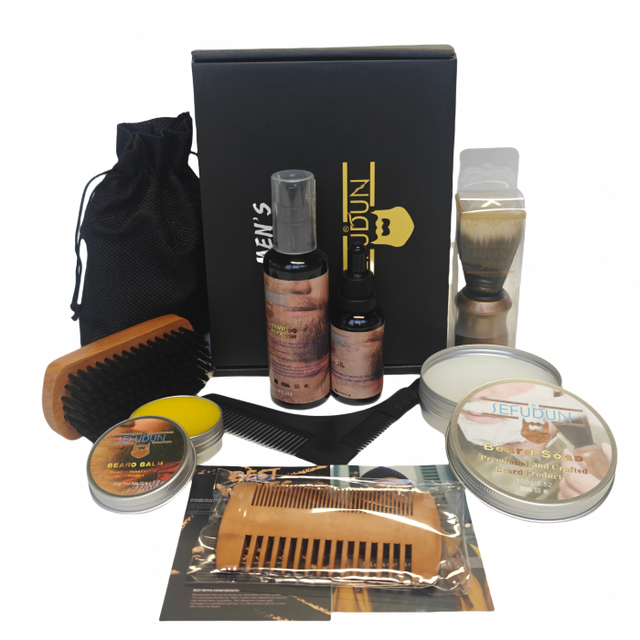 Set de 9 piezas mejor kit de estilo de barba