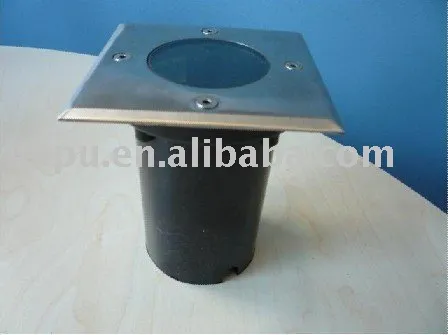 stainless steel built-in floor lamp