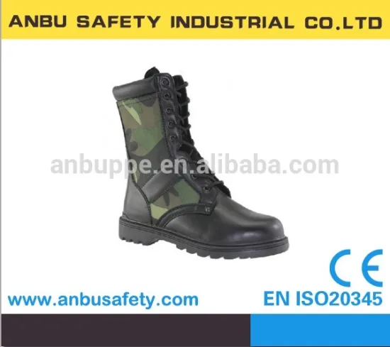 Black Leather Military Boots Army Boots Safety Boots