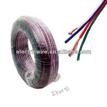 UL Stranded Wire Flat Rainbow Wire With 4 Colors-White/Blue/Red/Green