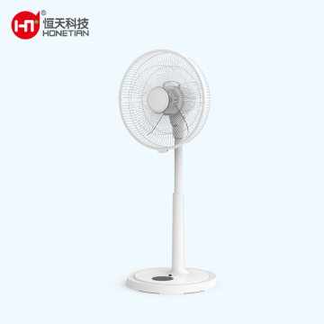 HONETIAN touch control LED display adjustable height 8 speeds 4 modes 8 timer 14 inches DC custom colors indoor pedestal fan