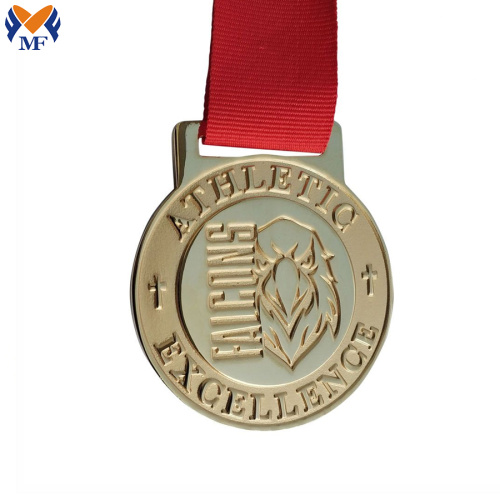 Custom price silver metal alloy enamel medal