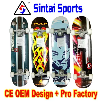 traditional maple wooden skateboards complete