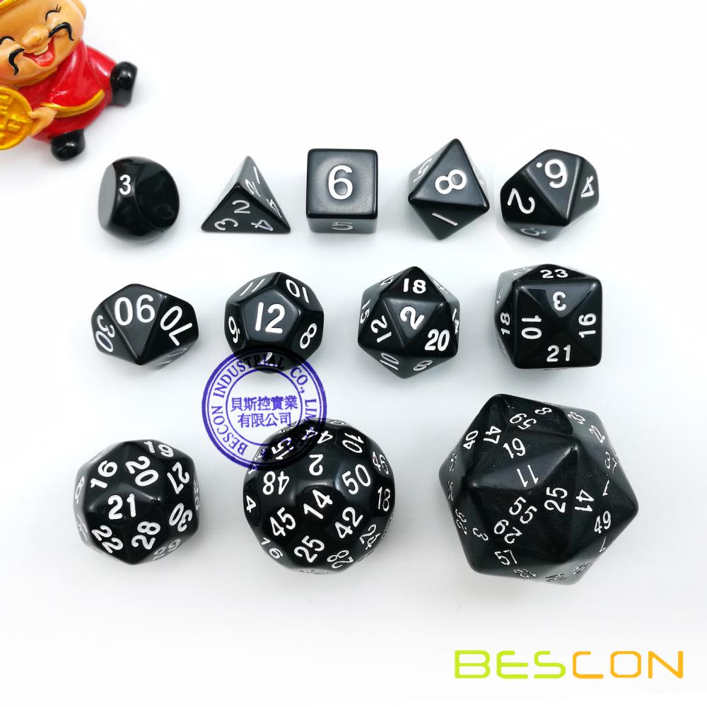 Gemini 18mm 4 Sided D4 Chessex Dice, 6 Pieces - Blue-Steel with White