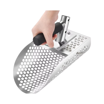 Stainless Steel Heavy Duty Metal Detector Scoop Shovel for Beach Hunting