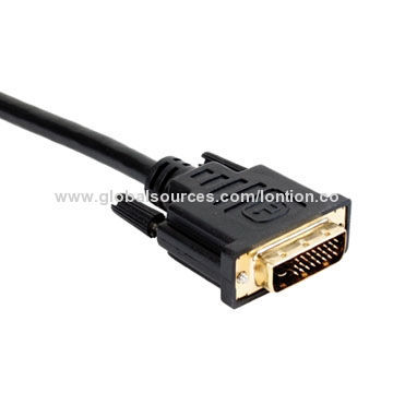 New DVI to DVI Cable, 24 + 1K Gold-plated Connector, OEM Orders Welcomed