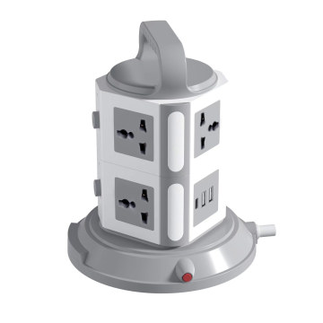 8 Way Outlet Surge Protector Power Strip Electric Charging Station