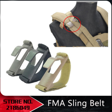 FMA Shoulder Mount Sling Fixed Anchor Hook Clip Molle Chest Rig black & Desert TB1011 with Free shipping