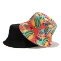 Sombrero de cubo reversible de impresión unisex