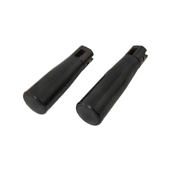 Adjustable Retractable Handle Knob for Rotating Black Plastic Metal Foldaway