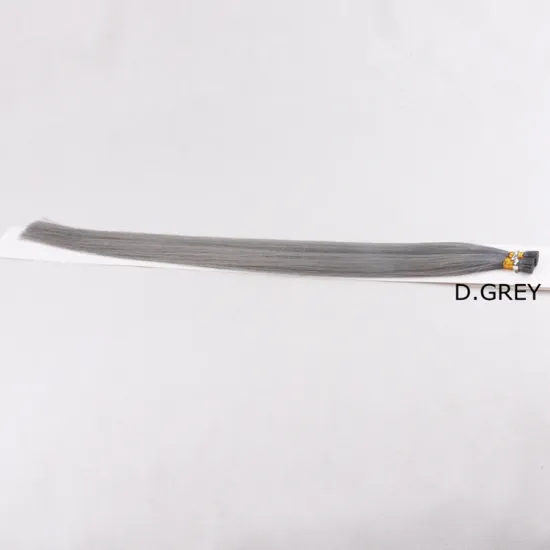 22inch 1.0g 75s Dark grey Chinese supplier european remy i tip hair wholesale extensions uk