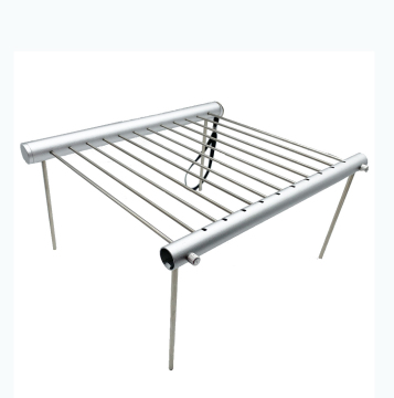 Grill antiaderente pieghevole in acciaio inossidabile portatile per uso interno/esterno
