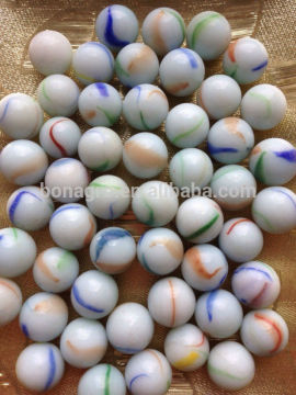 Glass marble three colors and milky round 16mm/25mm/35mm