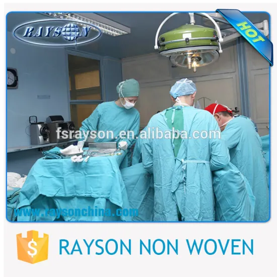 Medical Nonwoven Sterile Disposable Surgical Gown for Patient