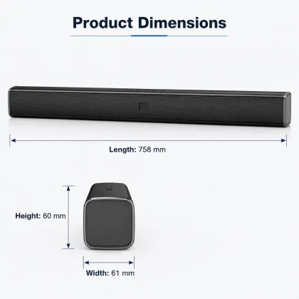 Modern Slim Bluetooth Soundbar with Wireless Connectivity