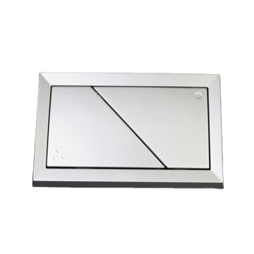 Basuh Toilet Hung Toilet dengan Dual Flush Push Button Panel Perak