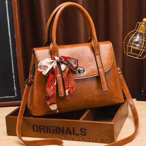 Portable PU Leather Handbag Satchel Bags For Women