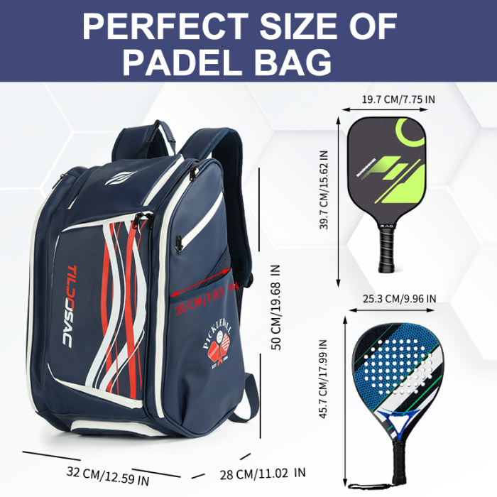 PU leather Pickleball bag