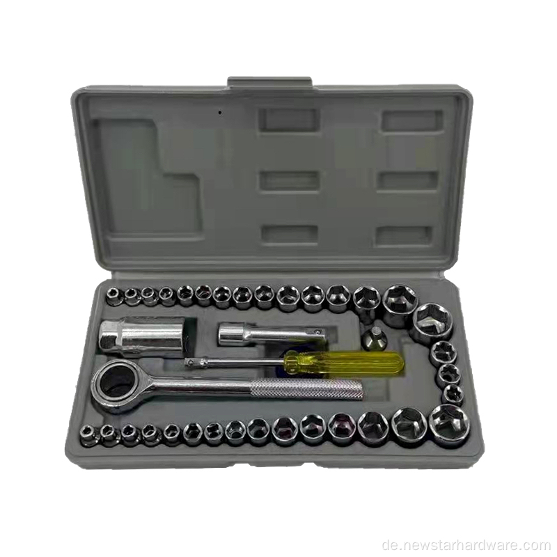 40pcs 1/4 "3/8" Socket Tool Set Ratschenschlüssel