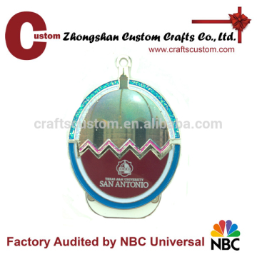 Custom high quality metal oval keyring