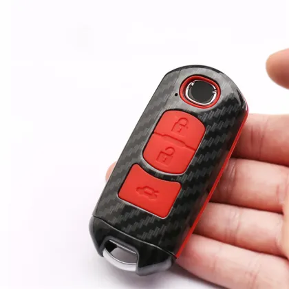 Intelligent Custom Silicone Buttons Car Key Cover Chain for Mazda CX-3 CX-5 CX-7