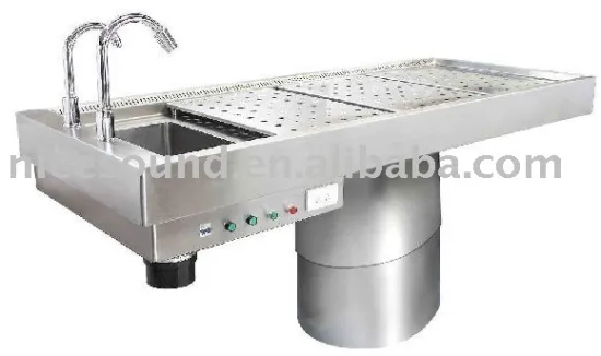 Deluxe multifunctional powerful forensic dissecting morgue tools tool autopsy postmortem necropsy anatomy table