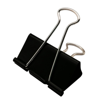 Black 51mm Metal Office Desktop File Binder Clips - Quality Standard