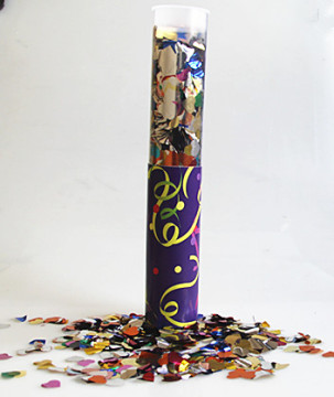 Baru Desain Transparan Tube Party Popper