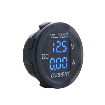 Voltímetro digital de automóvil en tiempo real 5-36V 0-20A Pantalla LED