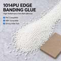 1014 Adhesivo termofusible para bandas de borde modificadas con PU, bolitas de pegamento sin rastro para sellado de bordes de paneles de PVC MDF
