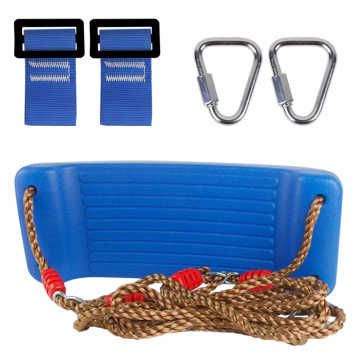 Backyard Plastic Swing Seat with Adjustable Rope