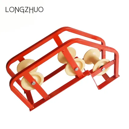 A Single Cable Roller Cable Laying Roller Stand