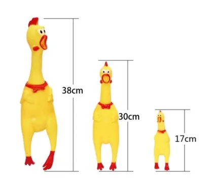 Screaming Rubber Chicken Squeeze Novelties