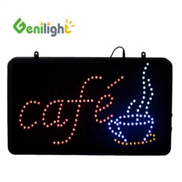 High Brightness Genilight Indoor 56*33cm LED Cafe Sign