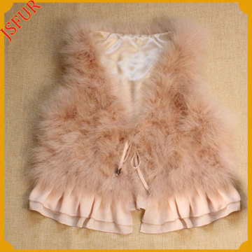Hot Sale Genuine Turkey Feather For Lady's Vest