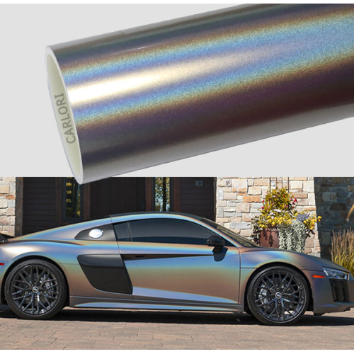 Gloss Rainbow Laser Silver CAR WLAYL VINYL