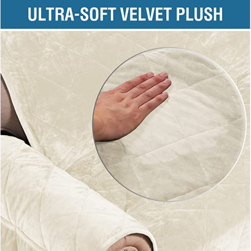 Thick Velvet Armchair Cover
