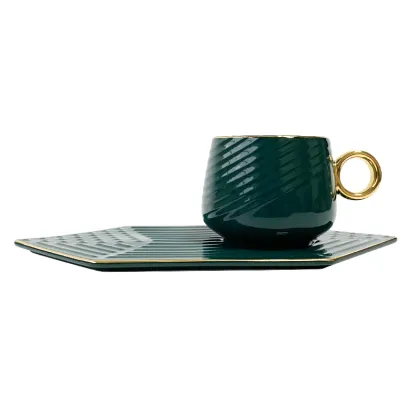 European style New Coffee cup tea cup saucer ceramic coffee cup saucer Coffee Set Tea Set