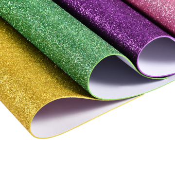 Uxcell 5mm Thick Self-Adhesive EVA Foam Sheets with Acrylic Cutting and Powder Glitter (1/2 Set DIY Handmade Model)