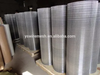 electro galvanized square welded wire mesh netting 1.2x30m