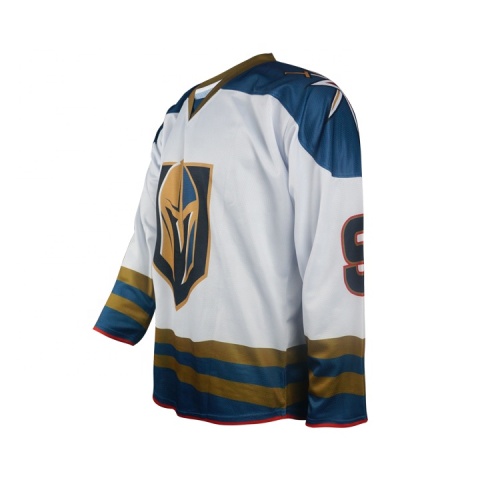 Wholesale custom 100%polyester ice hockey jersey with lace
