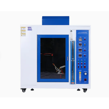 Horizontal and vertical combustion test chamber