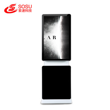 Monitor layar sentuh LCD berkualitas tinggi, lantai berdiri