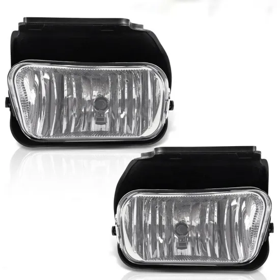 Clear Lens Bumper Fog Lights for Chevy Silverado 03-07